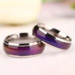 Anillo de humor de joyería fina, anillo de temperatura de banda cambiable, sentimiento de emoción, cambio de Color, 16mm - Imagen 3