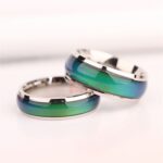 Anillo de humor de joyería fina, anillo de temperatura de banda cambiable, sentimiento de emoción, cambio de Color, 17mm - Imagen 4