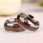 Anillo de humor de joyería fina, anillo de temperatura de banda cambiable, sentimiento de emoción, cambio de Color, 17mm - Imagen 5