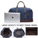 Bolsos de viaje de cuero de lona para hombre, bolsos de equipaje de mano, bolsos de lona para hombre, bolso de viaje - Imagen 5