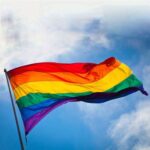 2 uds bandera del arco iris pancartas del desfile Gay lésbico Bandera del Orgullo LGBT, 90x60cm