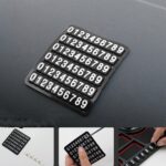 Panel de instrumentos multifuncional para Interior de coche, almohadilla de almacenamiento, soporte para teléfono de coche, almohadilla antideslizante con parada, Rotating Black Circle - Imagen 4