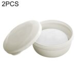 Caja de jabón de viaje portátil cubierta con drenaje circular de 2 piezas