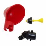Bebedero automático para codornices, bebedero para pollos con tetina amarilla, sistema de agua potable para aves de corral - Imagen 5