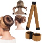 3 uds moño mágico para mujer peluca sintética tocado Donuts Bud Ball Twist Magic DIY herramientas para hacer moños - Imagen 4