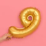 5 uds. Globos de aluminio con números de 16 pulgadas, globos de boda para fiesta de feliz cumpleaños, Gold, 9 - Imagen 2