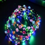Diadema con guirnalda de destellos de diez luces de 3 piezas