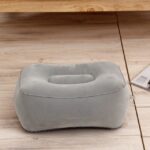 Cojín inflable portátil de la estera de la almohada del resto del pie del viaje, 16x9cm