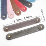 10 PCS Máscara facial ajustable Banda para la oreja Cuerda Antideslizante PU Cuero Extensión Hebilla Capucha - Imagen 5