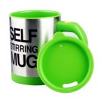 Tazas de 400ml, tazón taza agitadora eléctrica automática, taza mezcladora de leche y café, taza mezcladora de jugo de acero inoxidable inteligente