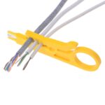 Mini cortador de cable amarillo de alicates de cable de red de 5 piezas