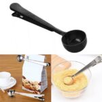 Cuchara o cafetería multifunción de 5 uds con Clip, taza medidora de té y café de acero inoxidable, cuchara para café, Coffee Scoop(Black)