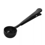 Cuchara o cafetería multifunción de 5 uds con Clip, taza medidora de té y café de acero inoxidable, cuchara para café, Coffee Scoop(Black) - Imagen 2