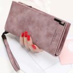 Cartera larga con cremallera, monedero, tarjetas, titular de identificación, cartera de mano para mujer - Imagen 2