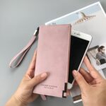 Cartera larga con cremallera, monedero, tarjetas, titular de identificación, cartera de mano para mujer - Imagen 4