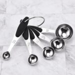 Juego de cuchara medidora de acero inoxidable, cuchara de café, utensilio de cocina para hornear, Measuring Spoon 5 in 1 - Imagen 2