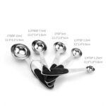 Juego de cuchara medidora de acero inoxidable, cuchara de café, utensilio de cocina para hornear, Measuring Spoon 5 in 1 - Imagen 3