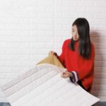 2 uds., papel tapiz autoadhesivo impermeable para fondo de TV, papel tapiz de ladrillo, pegatina de pared 3D, papel tapiz para habitación, Mural, pegatinas decorativas para dormitorio, 70cm x 77cm - Imagen 3