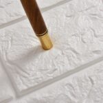 2 uds., papel tapiz autoadhesivo impermeable para fondo de TV, papel tapiz de ladrillo, pegatina de pared 3D, papel tapiz para habitación, Mural, pegatinas decorativas para dormitorio, 70cm x 77cm - Imagen 5