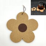 Posavasos con aislamiento térmico para el hogar, tapete de mesa con almohadilla aislante de flores colgantes, 2 uds., L