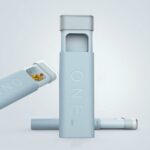 Mini pastillero dispensador portátil para almacenar la caja sellada de pastillas