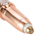 Dispositivo automático del retiro del pelo del recortador eléctrico de la ceja del botón, Push Button Rose Gold - Imagen 3