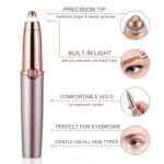 Dispositivo automático del retiro del pelo del recortador eléctrico de la ceja del botón, Push Button Rose Gold - Imagen 4