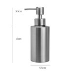 Dispensador de jabón de acero inoxidable, botella de emulsión recta cilíndrica, 250ml - Imagen 2