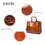 Bolsos de cuero, bolso grande para mujer, Bolsos casuales para mujer, bolso grande de hombro para maletero, Bolsos grandes para mujer, Brown - Imagen 5