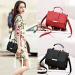 Bolso de mujer Bolsos de cuero Bolso de hombro de PU Bolsos cruzados con solapa pequeña para mujer Bolsos de mensajero - Imagen 3