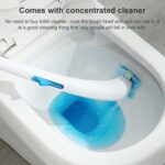 Escobilla de baño desechable Escobilla de baño doméstica con detergente, Replacement Core - Imagen 3