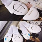 10 unids/lote cerradura para niños protección de puertas de bloqueo para niños cerradura de plástico de seguridad para niños, 10 PCS  White - Imagen 5