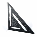 Herramienta de medición de regla de ángulo para carpintería, calibre de diseño cuadrado, Angle Ruler 7 Inch Black Metric - Imagen 2