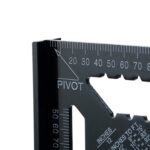 Herramienta de medición de regla de ángulo para carpintería, calibre de diseño cuadrado, Angle Ruler 7 Inch Black Metric - Imagen 5