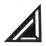 Herramienta de medición de regla de ángulo para carpintería, calibre de diseño cuadrado, Angle Ruler 12 Inch Black