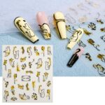 Adhesivo transparente esmerilado para decoración de uñas, 10 Uds., TH-1098