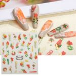 Adhesivo transparente esmerilado para decoración de uñas, 10 Uds., TH-1100