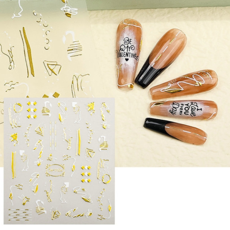 TBD052942813.jpg Adhesivo transparente esmerilado para decoración de uñas, 10 Uds., TH-1104 - Imagen 1