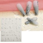 Adhesivo transparente esmerilado para decoración de uñas, 10 Uds., TH-1106