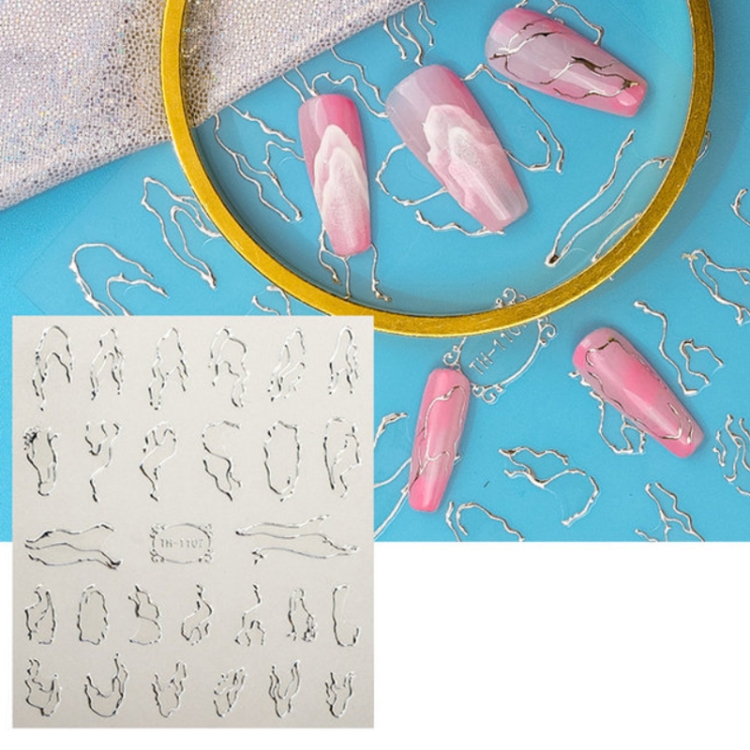TBD052942815.jpg Adhesivo transparente esmerilado para decoración de uñas, 10 Uds., TH-1107 - Imagen 1