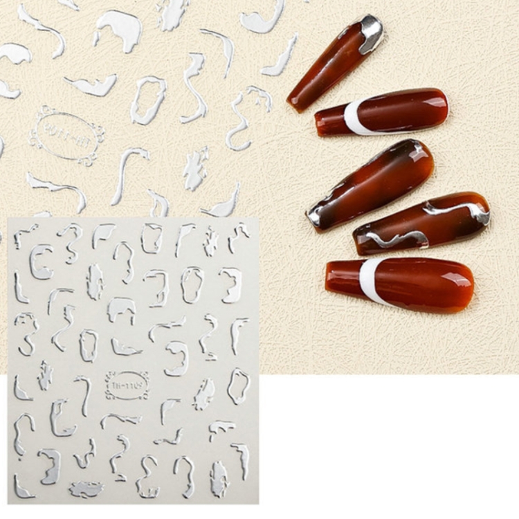 TBD052942817.jpg Adhesivo transparente esmerilado para decoración de uñas, 10 Uds., TH-1109 - Imagen 1