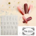 Adhesivo transparente esmerilado para decoración de uñas, 10 Uds., TH-1111