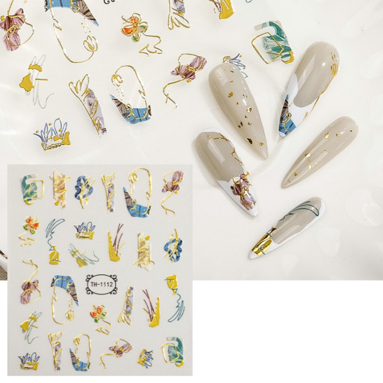 TBD052942820.jpg Adhesivo transparente esmerilado para decoración de uñas, 10 Uds., TH-1112 - Imagen 1