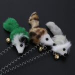 3 uds divertidos juguetes para gatos plumas elásticas ratón falso inferior juguetes con ventosas para gato gatito jugando asiento para mascotas juguete para rascar producto para gatos, Feather Funny Cat Toys - Imagen 5