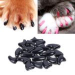 20 PCS Tapas de uñas de gato suaves de silicona / Garra de pata de gato / Protector de uñas para mascotas / Cubierta de uñas de gato, S