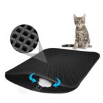 Estera para residuos de Gato impermeable, EVA, doble capa, trampa para arena para gatos, alfombrilla para mascotas, almohadilla inferior, estera antideslizante para arena para mascotas y gatos, L - Imagen 2