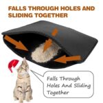 Estera para residuos de Gato impermeable, EVA, doble capa, trampa para arena para gatos, alfombrilla para mascotas, almohadilla inferior, estera antideslizante para arena para mascotas y gatos, XS - Imagen 5