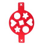 Anpro herramienta de cocina antiadherente, fabricante de anillos para huevos, molde de silicona para huevos, panqueques, queso, olla para huevos, sartén con tapa, accesorios de cocina para hornear, Multiple shapes - Imagen 2
