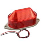 Luz de advertencia de señal estroboscópica LED mini Luz de advertencia silenciosa, DC12V