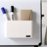 Funi Caja de Almacenamiento magnética Almacenamiento Grueso Ajustable Papelería de Oficina Portalápices Color Aleatorio